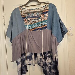 Bohemian Patchwork Women Top